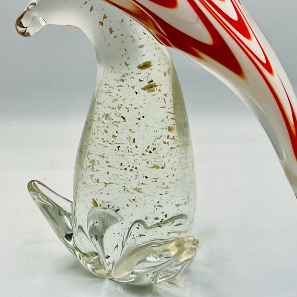 Murano 13” Glass Pulled Feather Design Cockatoo - Picture 9 of 14